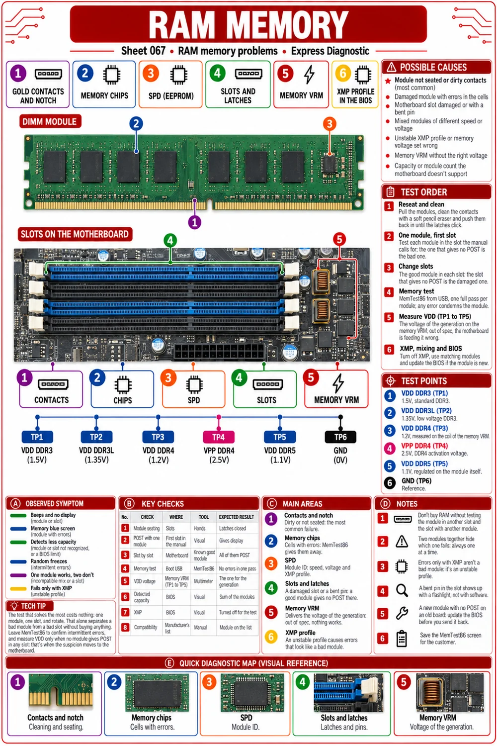 Sample sheet: RAM memory problems